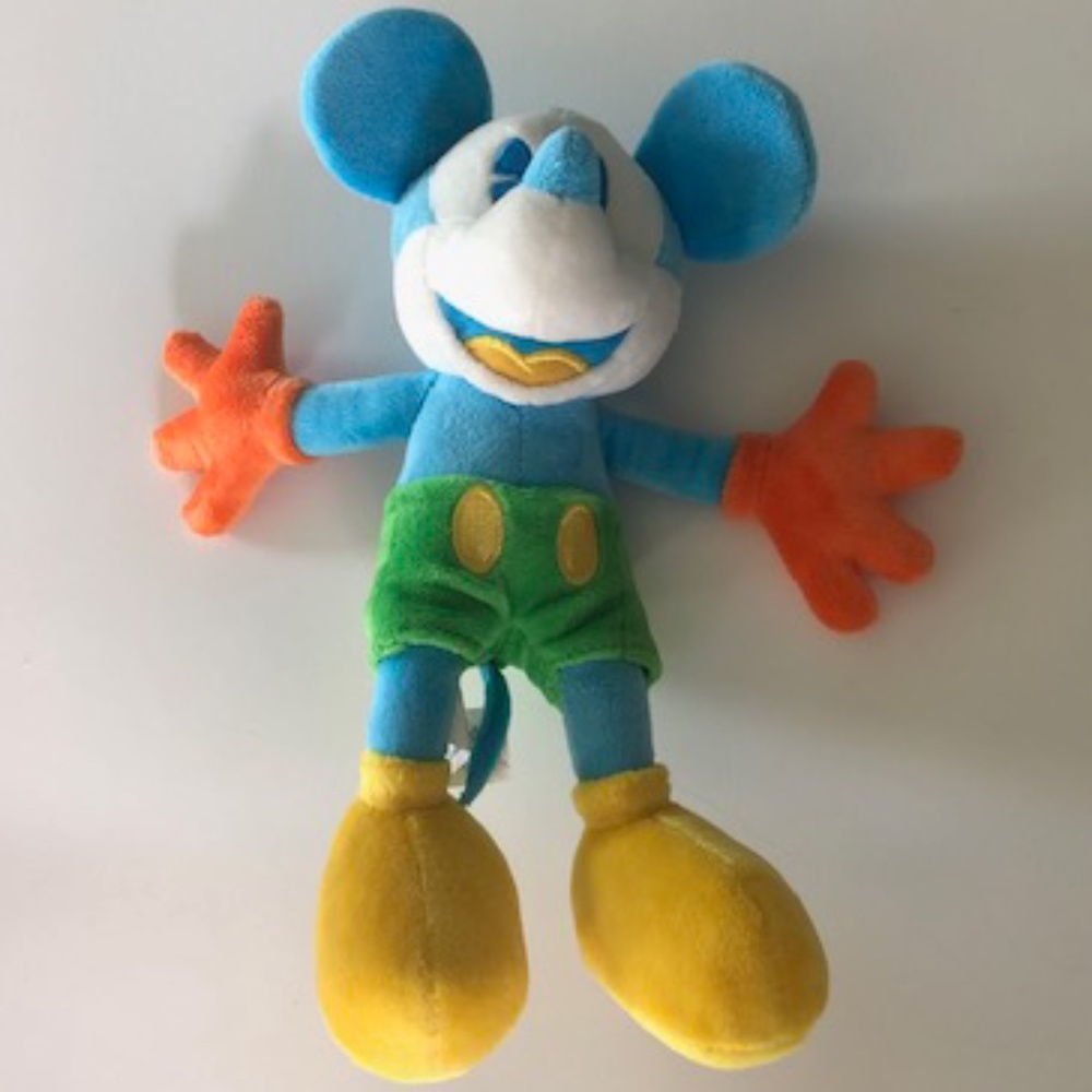 Multicolored Mickey Mouse Plush 10" Disney World